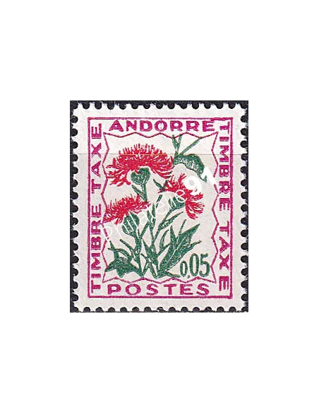 Andorre Français, Timbre-taxe neuf n° 46, timbres d'Andorre