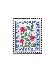 Andorre Français, Timbre-taxe neuf n° 52, timbres d'Andorre