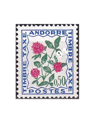 Andorre Français, Timbre-taxe neuf n° 52, timbres d'Andorre