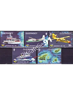 GUERNESEY - n°  666 à 670 ** - Indépendance postale