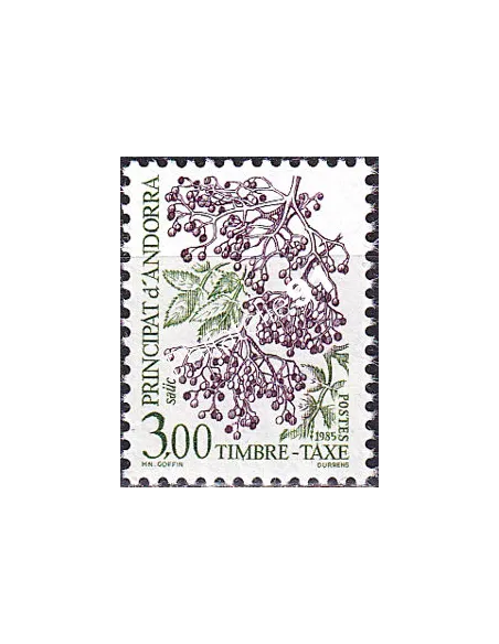 Andorre Français, Timbre-taxe neuf n° 60, timbres d'Andorre