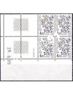 Andorre Français, Coin daté du timbre-taxe n° 61, timbres d'Andorre
