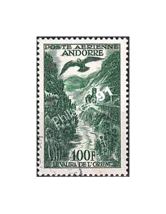 Timbre PA n° 2 oblitéré, collection timbres Andorre Français
