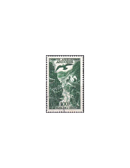 Timbre PA n° 2 oblitéré, collection timbres Andorre Français
