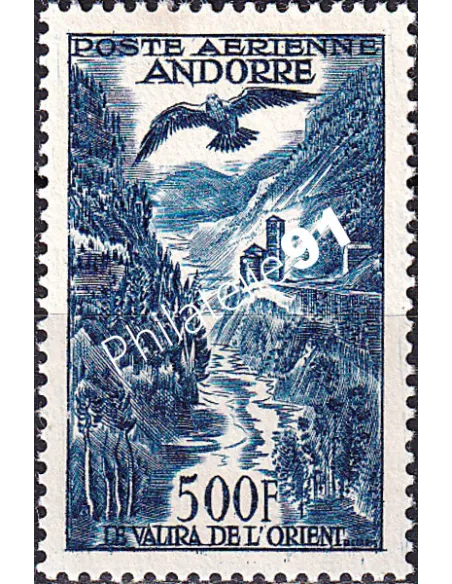 Timbre PA n° 4 neuf, collection timbres Andorre Français