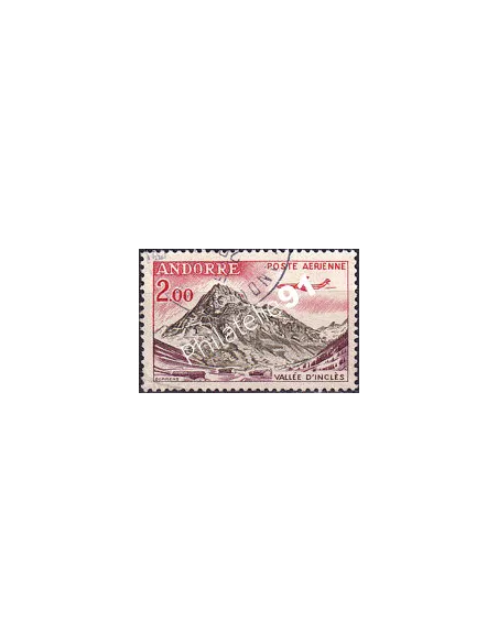 Timbre PA n° 5 oblitéré, collection timbres Andorre Français