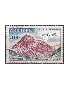Timbre PA n° 6 oblitéré, collection timbres Andorre Français