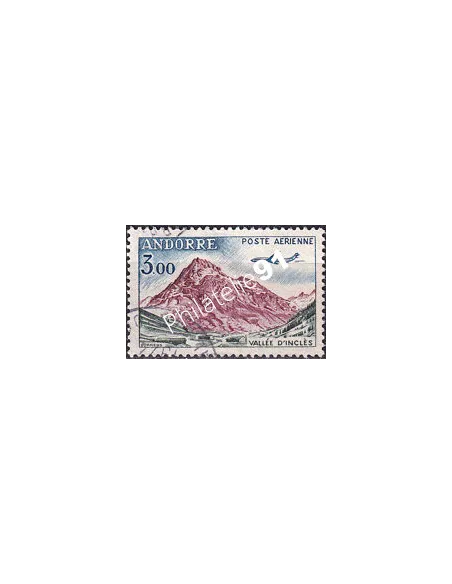 Timbre PA n° 6 oblitéré, collection timbres Andorre Français