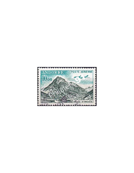 Timbre PA n° 8 oblitéré, collection timbres Andorre Français