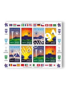 Islande n° 773 à 776, feuille, collection timbres d'Europe