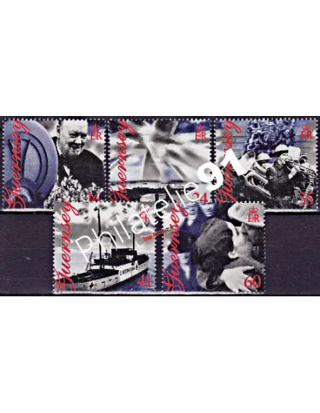 GUERNESEY - n°  679 à 683 ** - 50ème anniversaire de la Libération