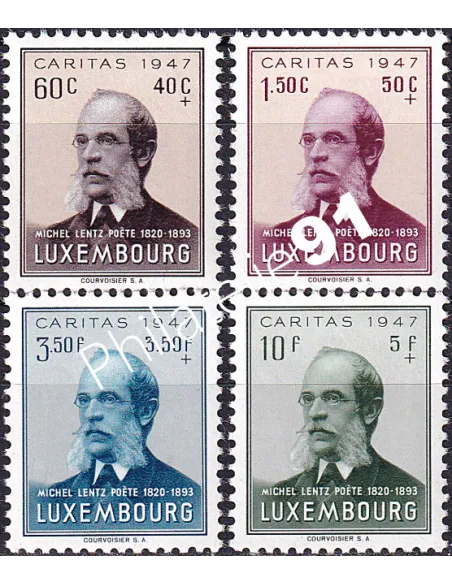 Luxembourg, n° 402 à 405, collection timbres Europe