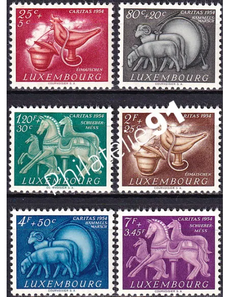 Luxembourg, n° 484 à 489, collection timbres Europe