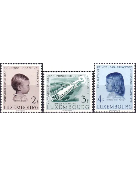 Luxembourg, n° 528 à 530, collection timbres Europe