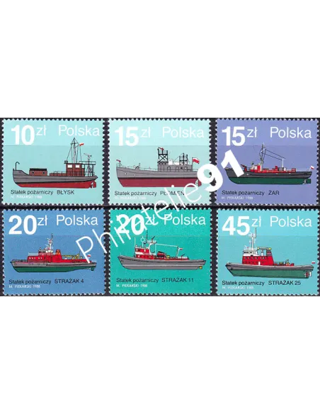 Pologne, n° 2991 à 2996 neufs, collection timbres Europe