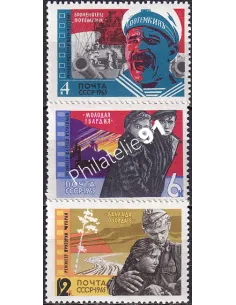 Russie, n° 3011 à 3013 neufs, collection timbres Europe