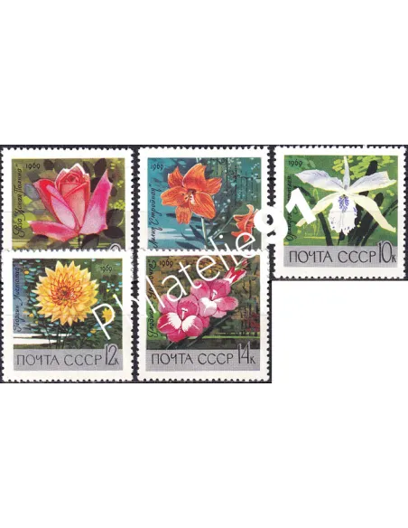 Russie, n° 3487 à 3491 neufs, collection timbres Europe