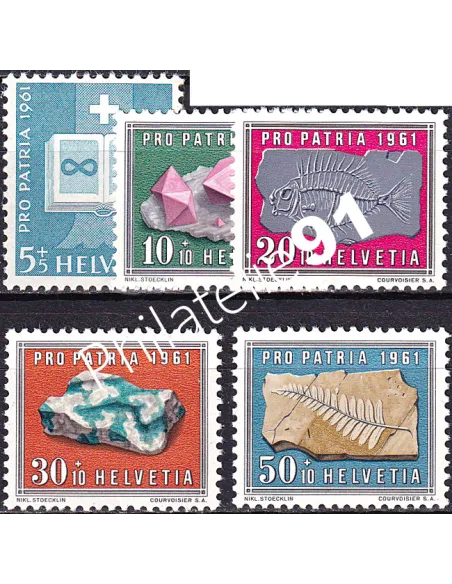 Suisse, n° 677 à 681 neufs, collection timbres Europe