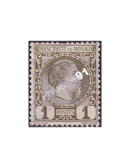 Monaco, n° 1 oblitéré, collection timbres Monaco