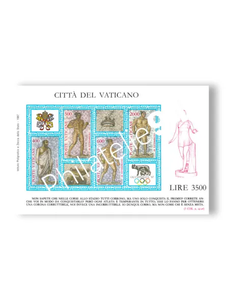 Vatican, BF n° 9, collection timbres Europe