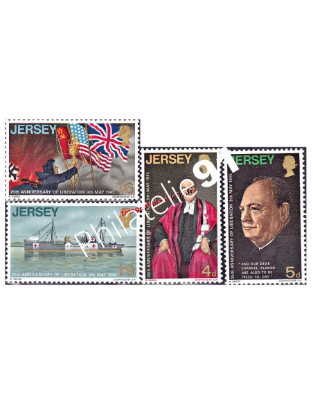 JERSEY - n°    20 à 23 - Tableaux - Libération