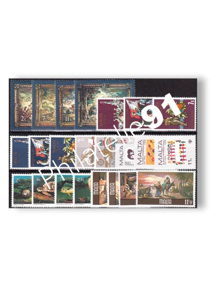 Malte, Année complète neuve 1979, Collection timbres Europe
