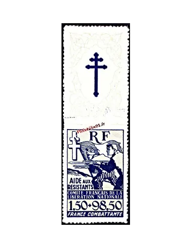 Timbre des colonies générales n° 6, France Libre, timbres des colonies