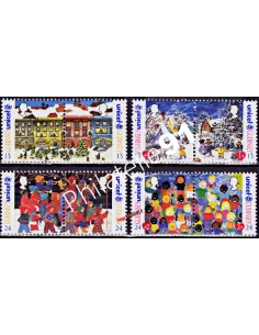 Timbres de Guernesey n° 692 à 699, Noël, UNICEF, timbres d'Europe