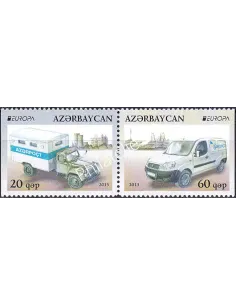 Azerbaïdjan, n° 827a à 828a, Paire issue de carnet, timbres Europa