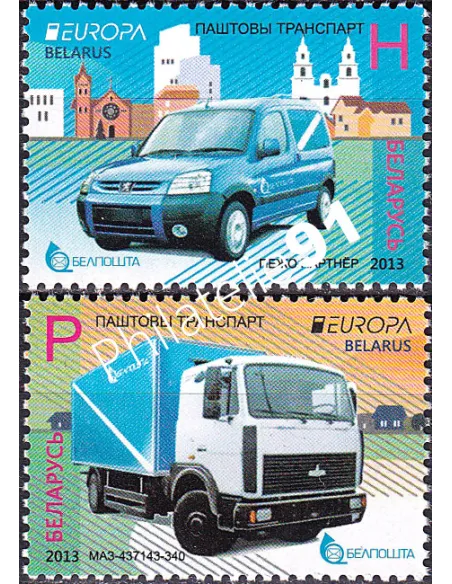 Biélorussie, n° 816 à 817, collection timbres Europa