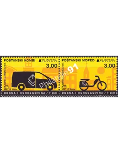 Herceg-Bosna, n° 328 et 329, paire, timbres Europa