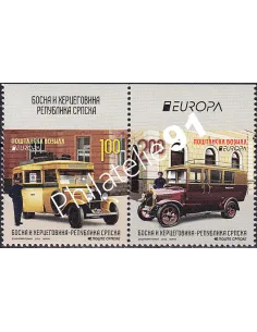 République Serbe de Bosnie, n° 550a à 551a, paire, timbres Europa