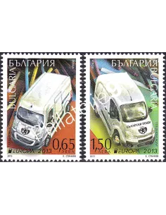 Bulgarie, n° 4351 à 4352, collection timbre Europa