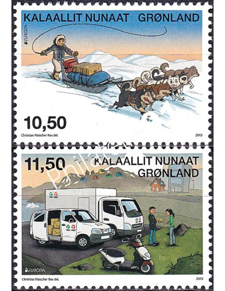 Groenland, n° 609a à 610a, collection timbres Europe