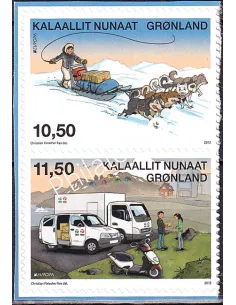 Groenland, n° 611 à 612 adhésifs, paire de carnet, timbres Europe