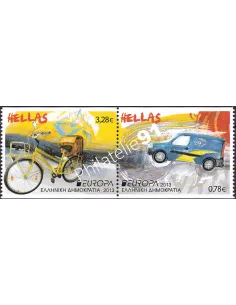 Grèce, n° 2658a à 2659a, en paire, collection timbres Europa