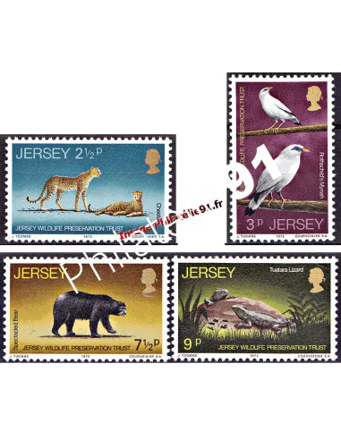 JERSEY - n°    59 à 62 - Protection des animaux sauvages