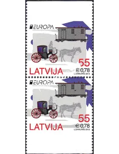 Lettonie, n° 835a et 835b, paire de carnet, collection timbres Europa