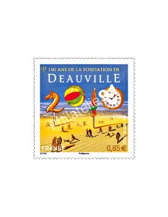 Timbre de France n° 4452 - 150 ans de la fondation de Deauville