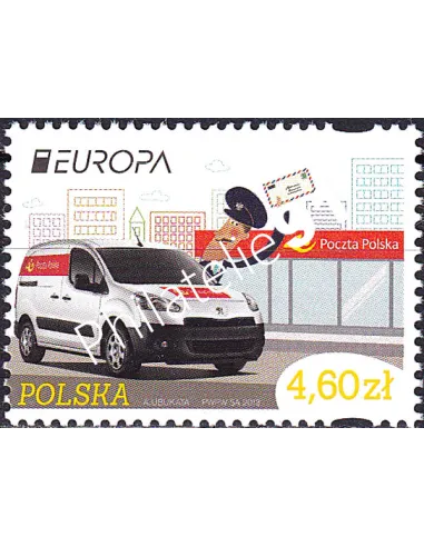 Pologne, n° 4312, collection timbres Europa