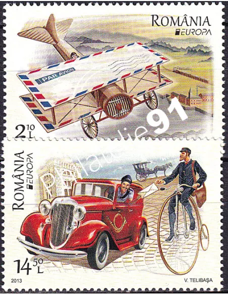 Roumanie, n° 5683 à 5684 collection timbres Europa