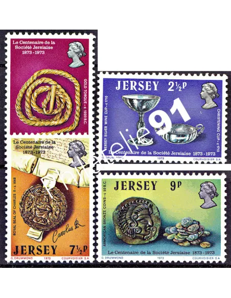 JERSEY - n°    71 à 74 - Centenaire de la société Jersiaise