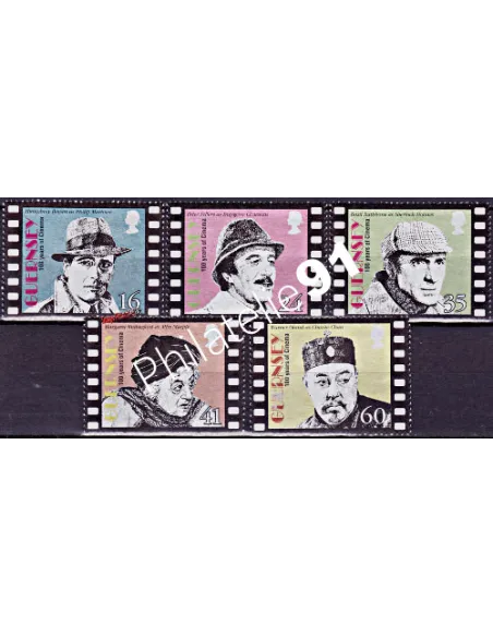 GUERNESEY - n°  732 à 736 ** -  Centenaire du cinéma