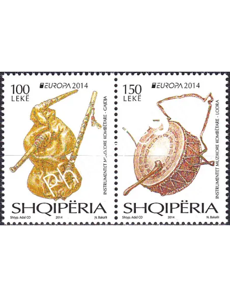 Albanie, n° 3131 à 3132, Paire, timbres Europa