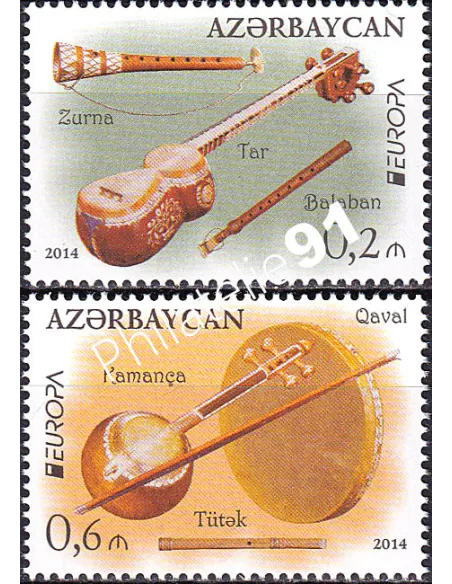Azerbaïdjan, n° 862 à 863, timbres Europa