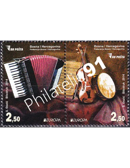 Bosnie-Herzégovine, n° 701 à 702, Paire, collection timbres Europa