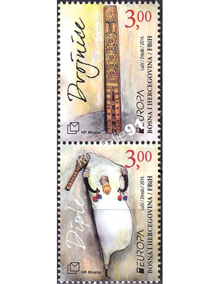 Herceg-Bosna, n° 351 et 352, paire, timbres Europa