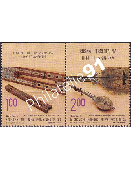 République Serbe de Bosnie, n° 576a à 577a, paire, timbres Europa