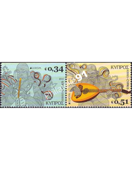 Chypre, n° 1285a à 1286a, paire de carnet, collection timbres Europa