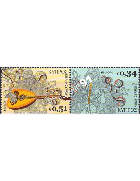 Chypre, n° 1285b à 1286b, paire de carnet, collection timbres Europa